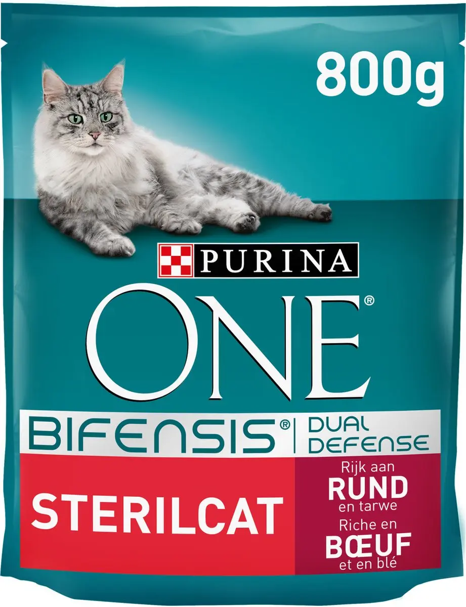 Purina ONE Sterilcat Rund/Granen Kattenvoer 800g