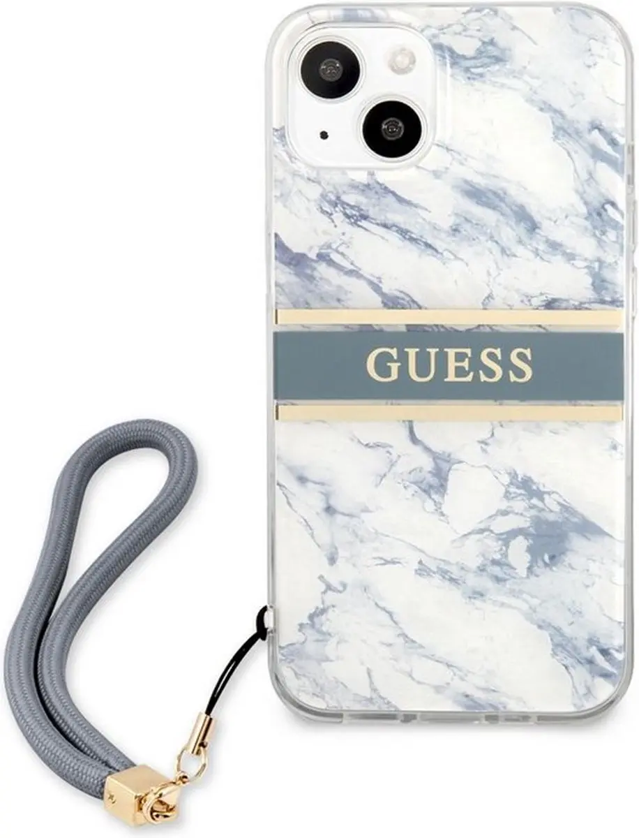 GUESS Marble Stripe Back Case iPhone 13
