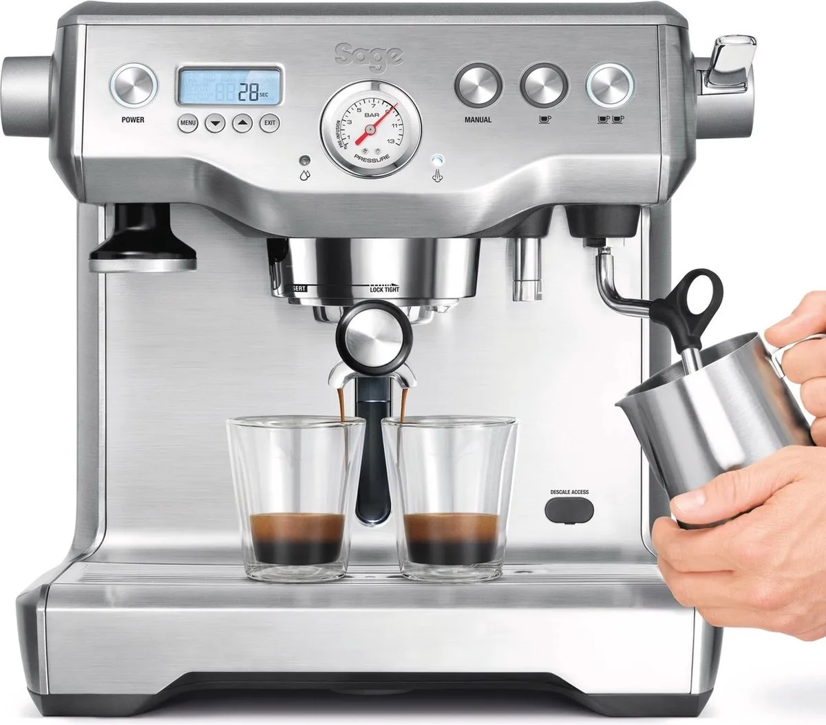 Sage the Dual Boiler SES920BSS4EEU1 Espressomachine - Zilver