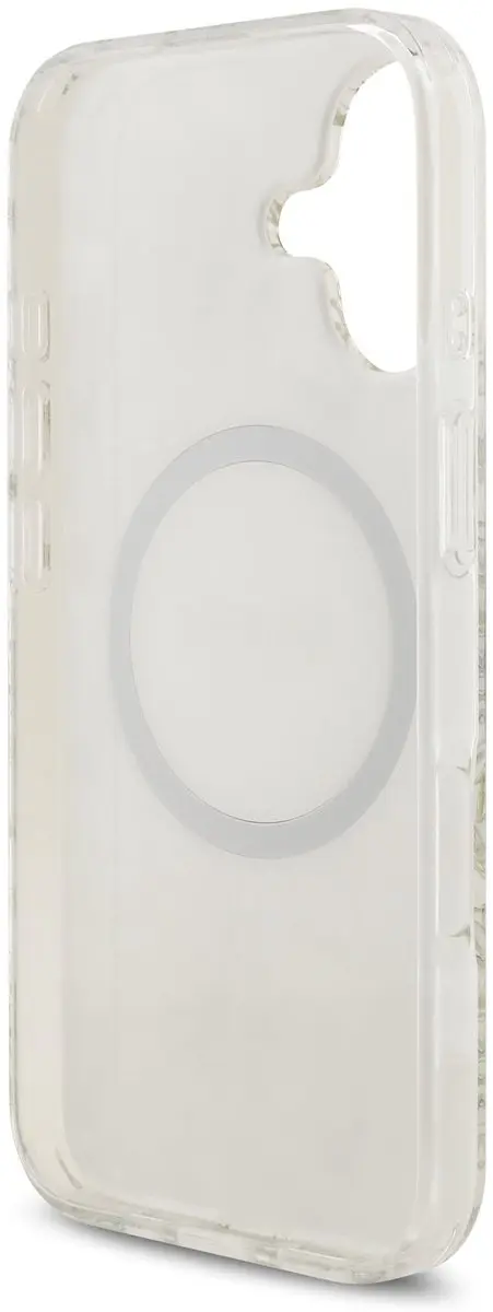 GUESS IML Flowers Allover iPhone 17 Hoesje - Wit