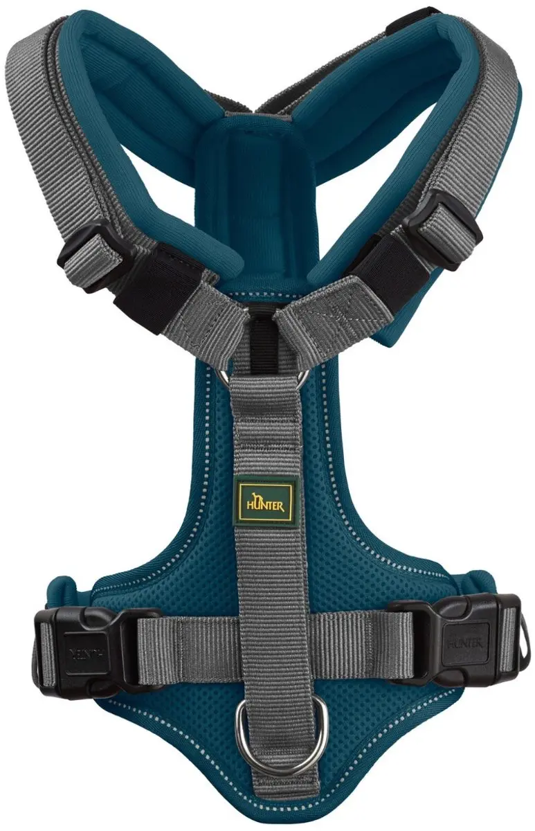 Hunter Maldon Up Harnas - 37-53 cm - Teal/Grijs