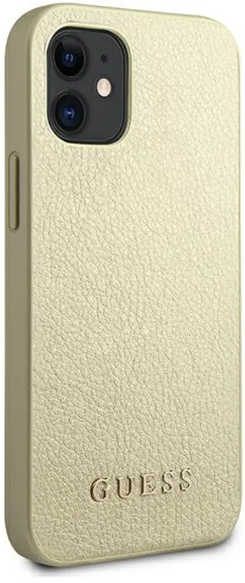 GUESS Iridescent iPhone 12 mini Hoesje - Goud - afbeelding 6 van 6