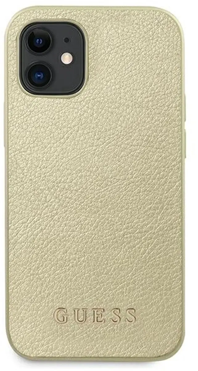 GUESS Iridescent iPhone 12 mini Hoesje - Goud