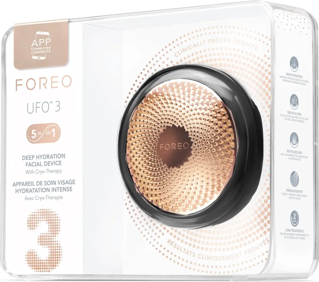 FOREO UFO 3 F1542 Gezichtsbehandelingsapparaat - 5-in-1 - Zwart
