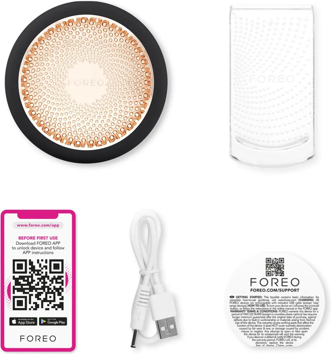 FOREO UFO 3 F1542 Gezichtsbehandelingsapparaat - 5-in-1 - Zwart - afbeelding 6 van 6