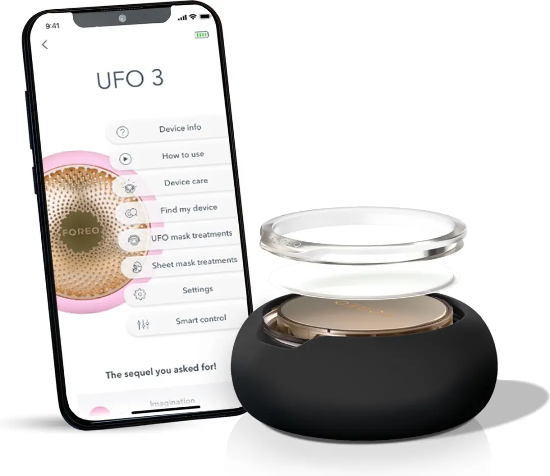 FOREO UFO 3 F1542 Gezichtsbehandelingsapparaat - 5-in-1 - Zwart