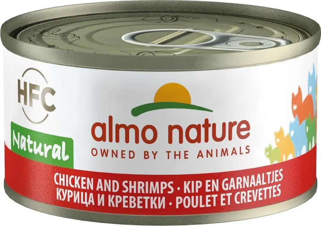 Almo Nature Kip en Garnalen Kattenvoer 24x70g