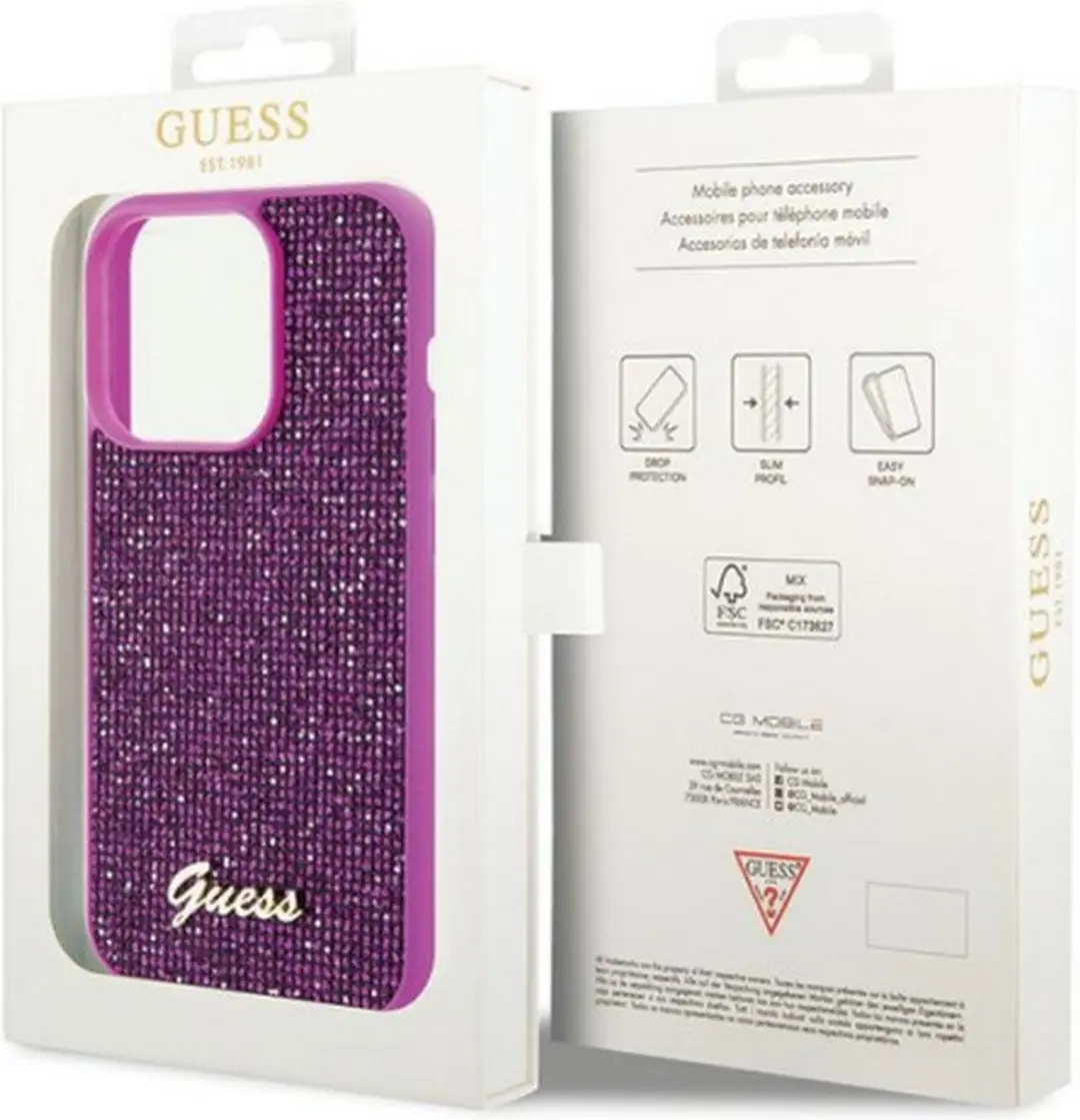 Guess Back Case iPhone 15 Pro Max - Fuchsia
