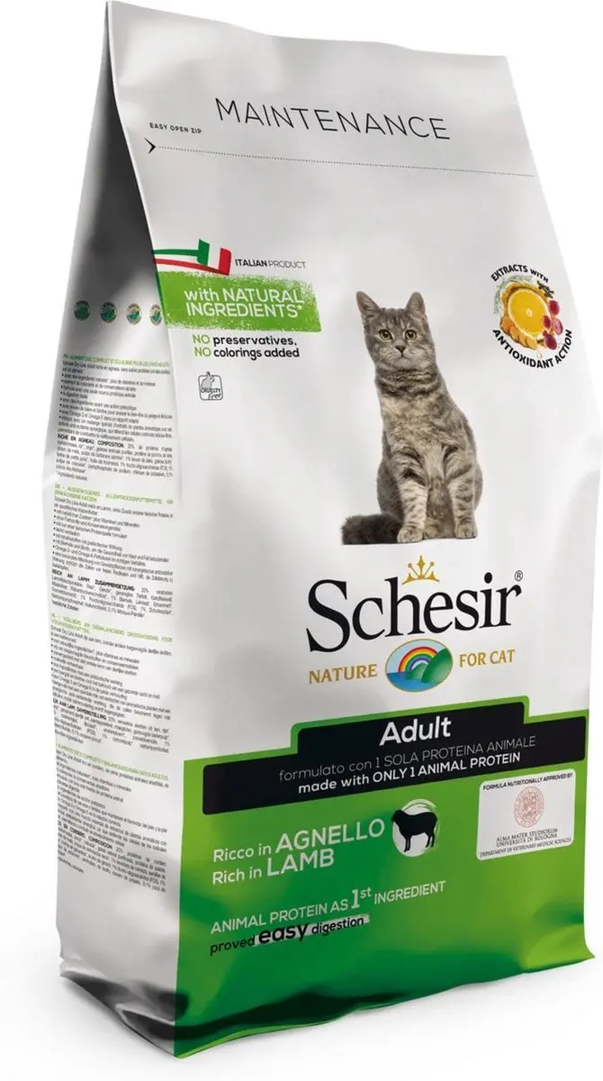 Schesir Kattenvoer Dry Maintenance Lam 400g