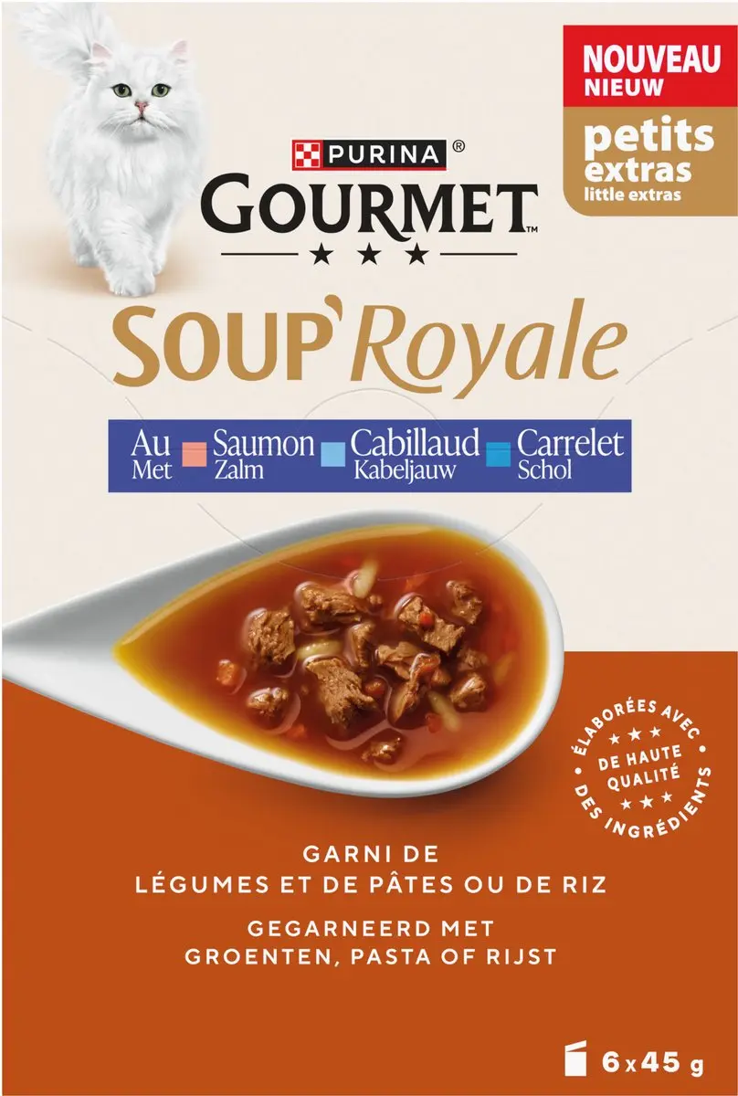 Gourmet Kattenvoer Nat Soup Royale Zalm