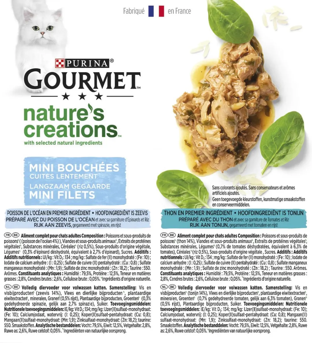 Gourmet Nature's Creations Natvoer Zeevis - 48 Stuks
