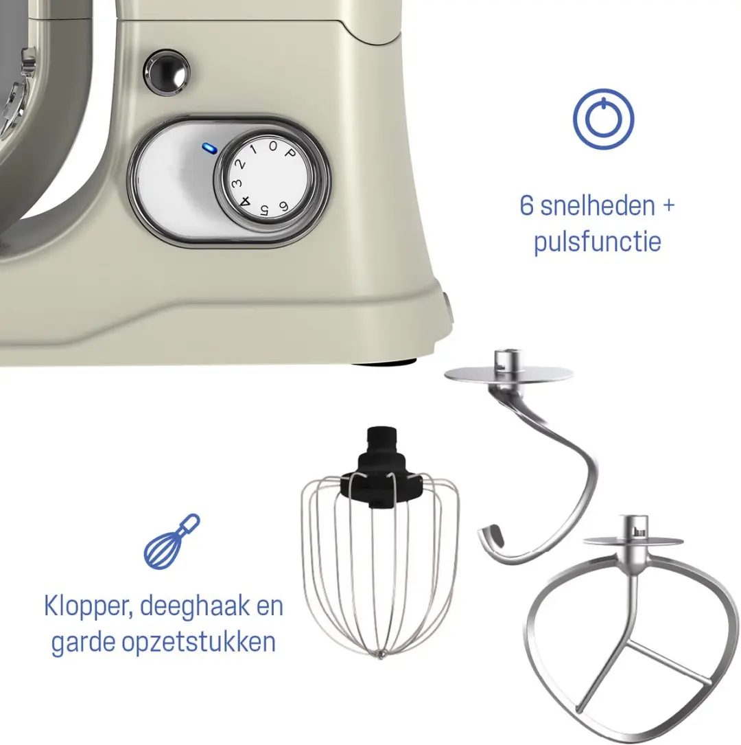 Westinghouse Retro Standmixer 1200W - 5L Beige