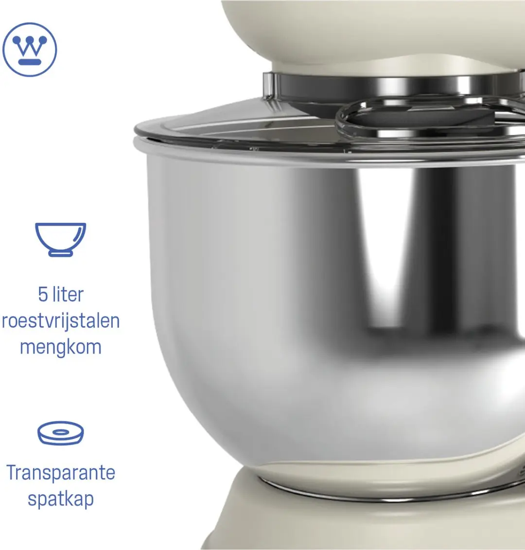 Westinghouse Retro Standmixer 1200W - 5L Beige