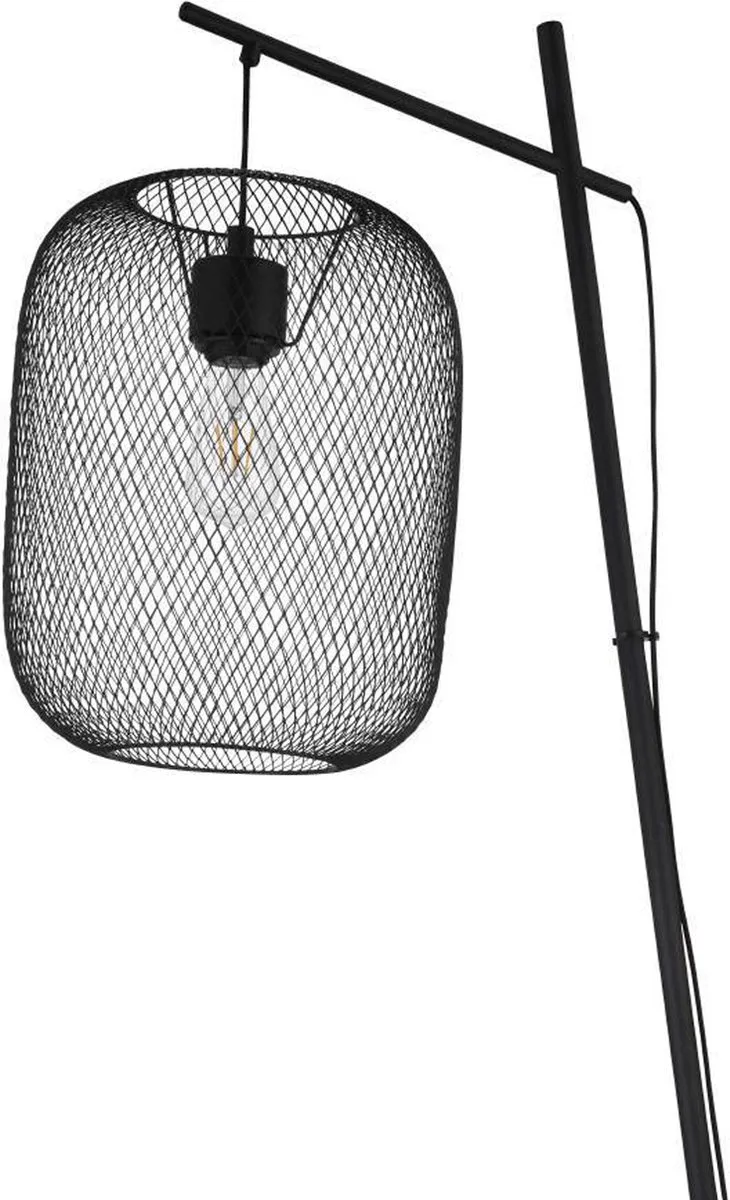 Eglo Wrington Vloerlamp 194cm - Zwart