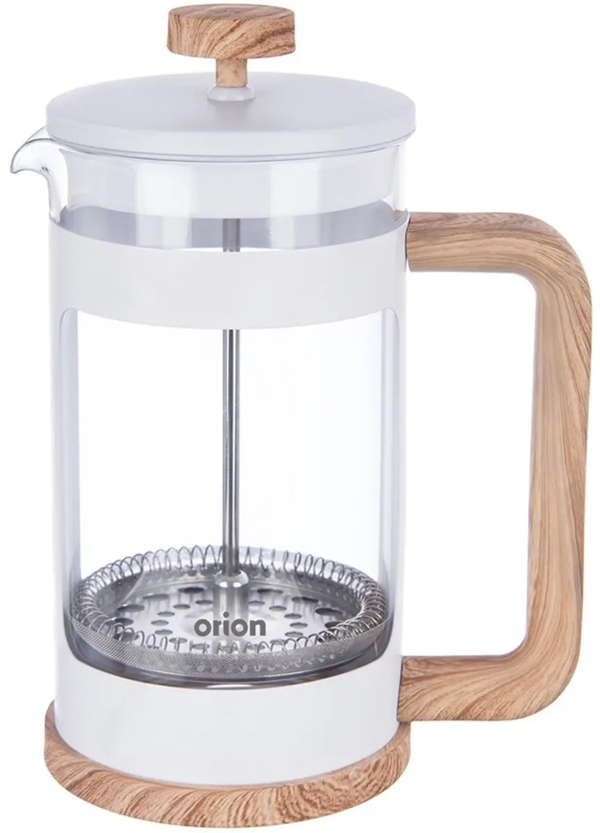Orion Whiteline Glazen Koffie- en Thee Zaparzacz 650ml - Tweekleurig