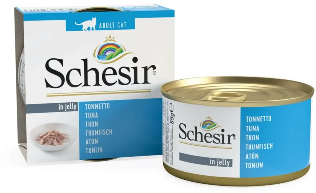 Schesir Kattenvoer Tonijn in Gelei - 12 Stuks