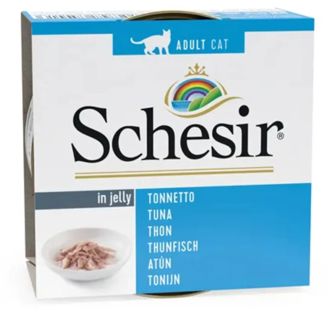 Schesir Kattenvoer Tonijn in Gelei - 12 Stuks