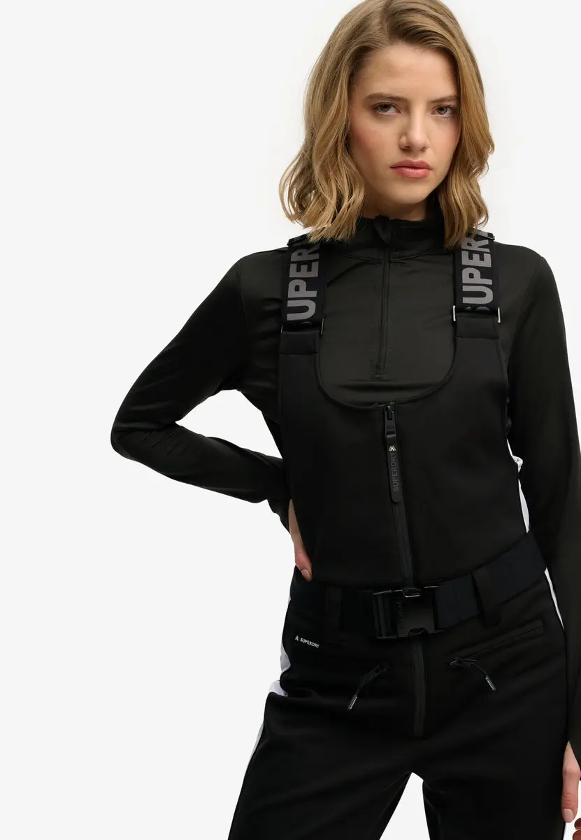 Superdry Luxe Ski Tuinbroek WS110185A - Zwart