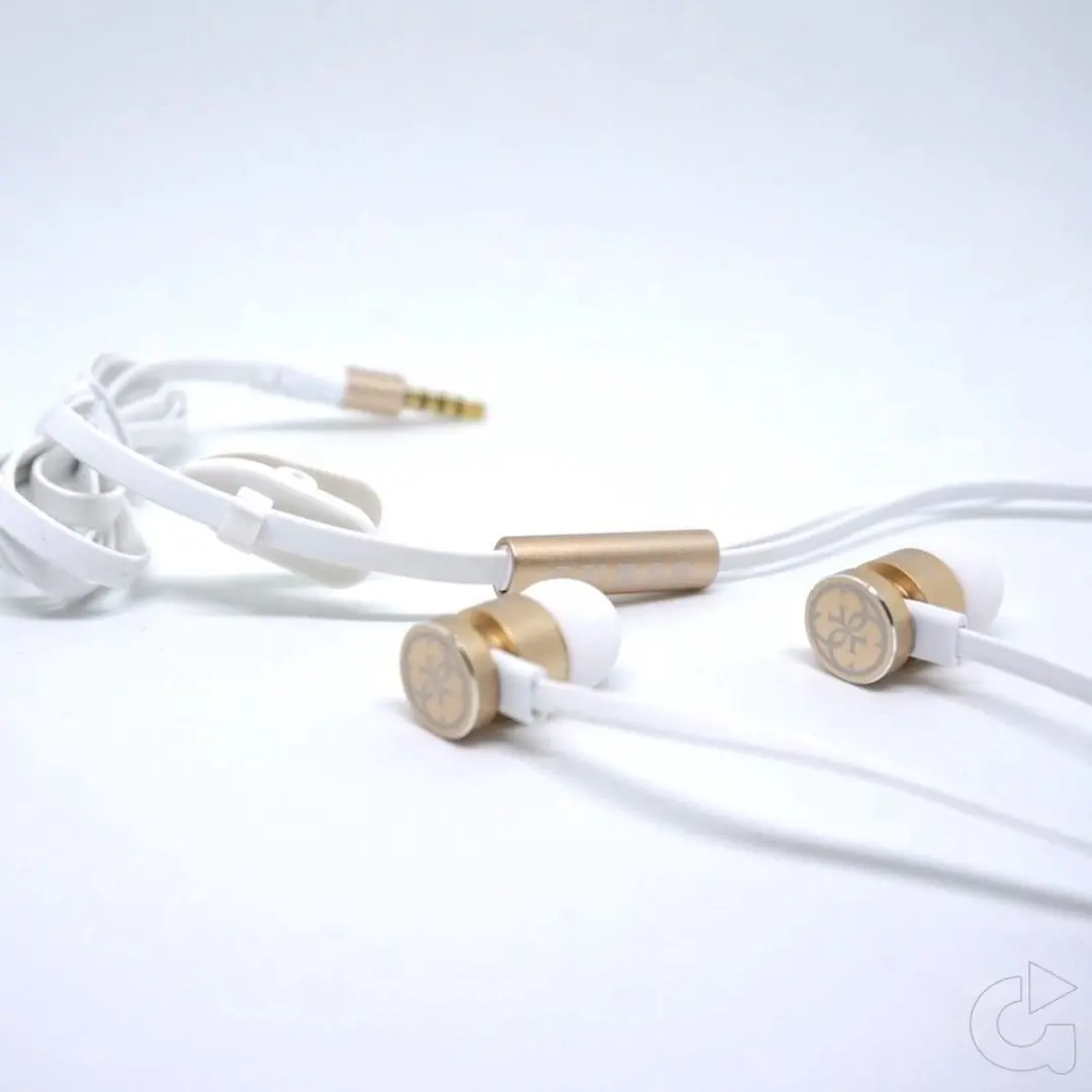 GUESS In-Ear Headset 4-74677 - Noise Reduction - Wit/Goud