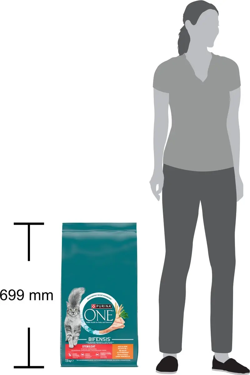 Purina ONE Sterilcat Kattenbrokjes Kip & Tarwe 7,5 kg