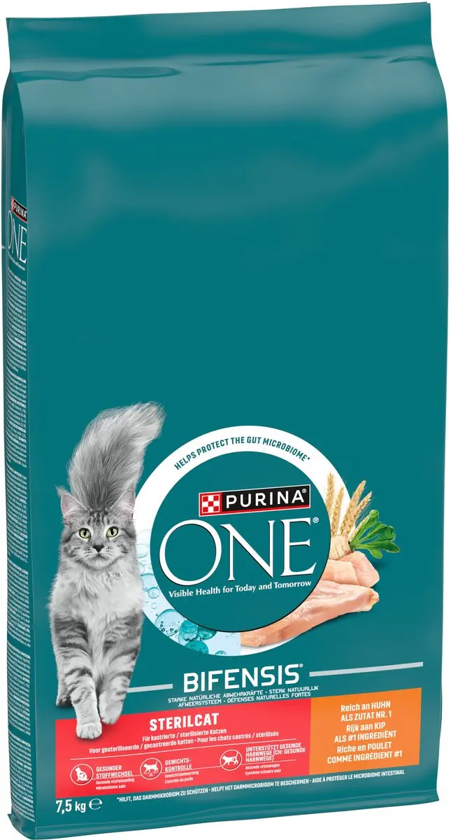 Purina ONE Sterilcat Kattenbrokjes Kip & Tarwe 7,5 kg