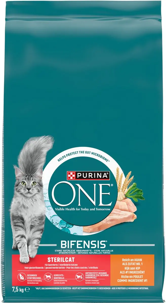 Purina ONE Sterilcat Kattenbrokjes Kip & Tarwe 7,5 kg