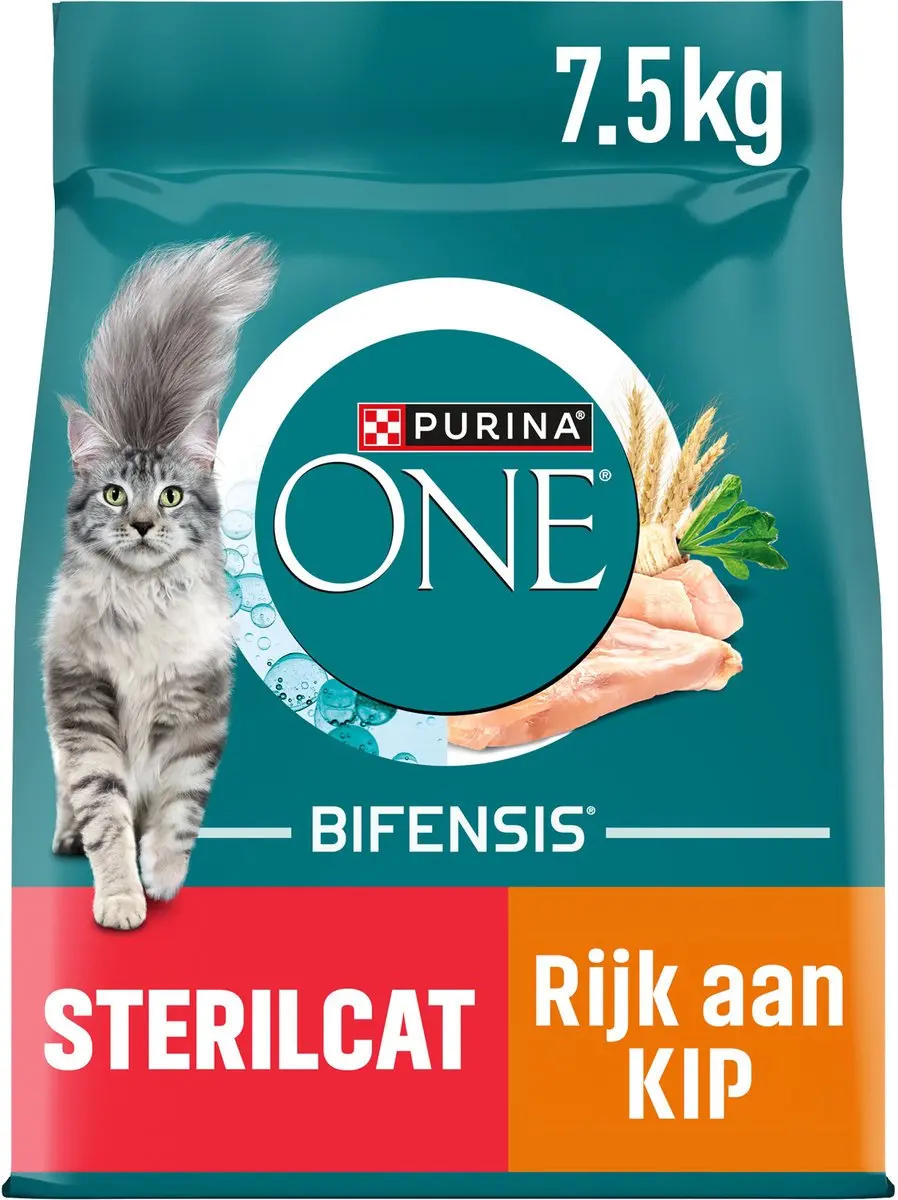 Purina ONE Sterilcat Kattenbrokjes Kip & Tarwe 7,5 kg