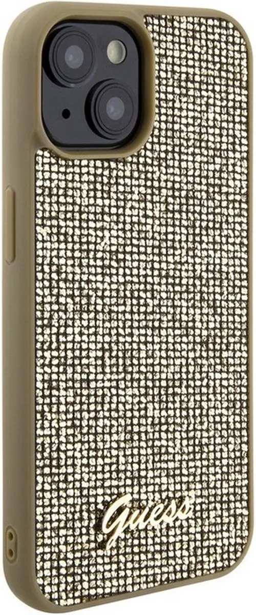 GUESS Square Mirror Back Case Goud - iPhone 15