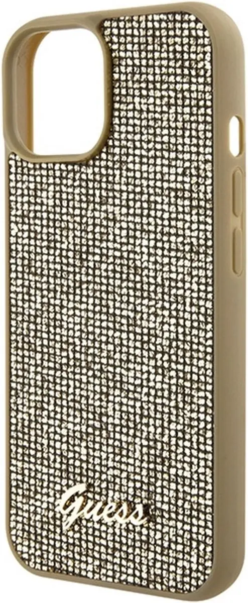 GUESS Square Mirror Back Case Goud - iPhone 15