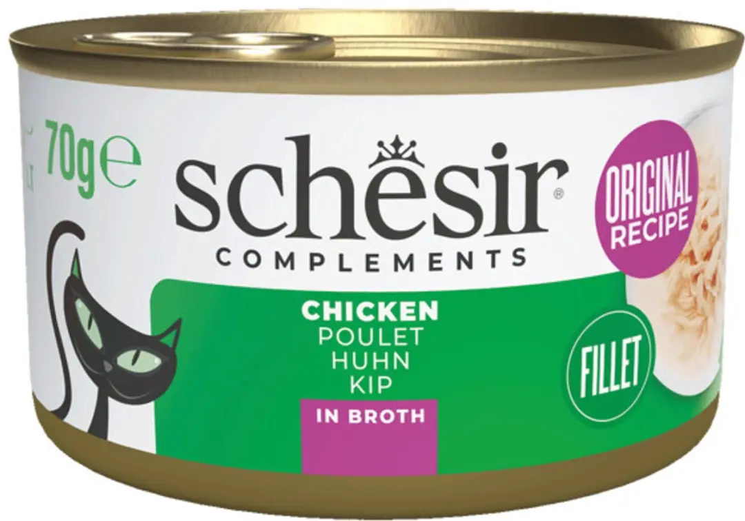 Schesir Kattenvoer Kipfilet in Bouillon
