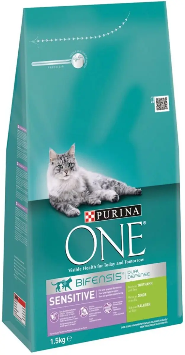 Purina ONE Sensitive Kalkoen & Rijst 1,5kg