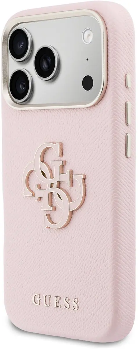 GUESS PU Resin Logo Backcover 14935 - Roze
