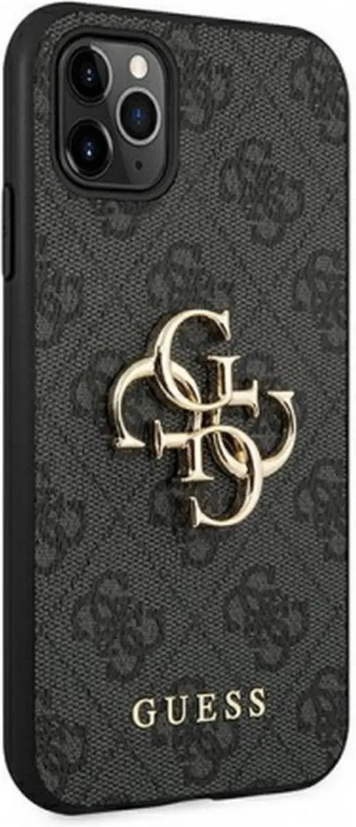 GUESS 4G Metal Logo Back Case - iPhone 11 Pro Grijs - afbeelding 3 van 4