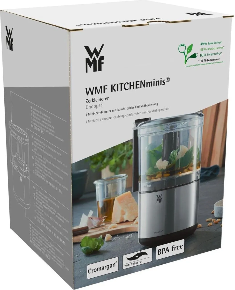 WMF Keukenmini Multihakker 65W - 2 Mesjes - Roestvrij staal - afbeelding 6 van 6