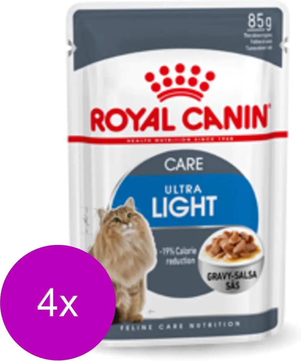 Royal Canin Kattenvoer Nat Light Weight Care Gravy Ultra Light - 48x85g