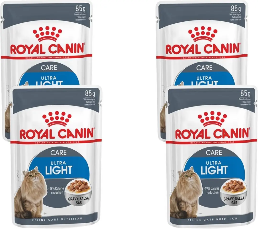 Royal Canin Kattenvoer Nat Light Weight Care Gravy Ultra Light - 48x85g