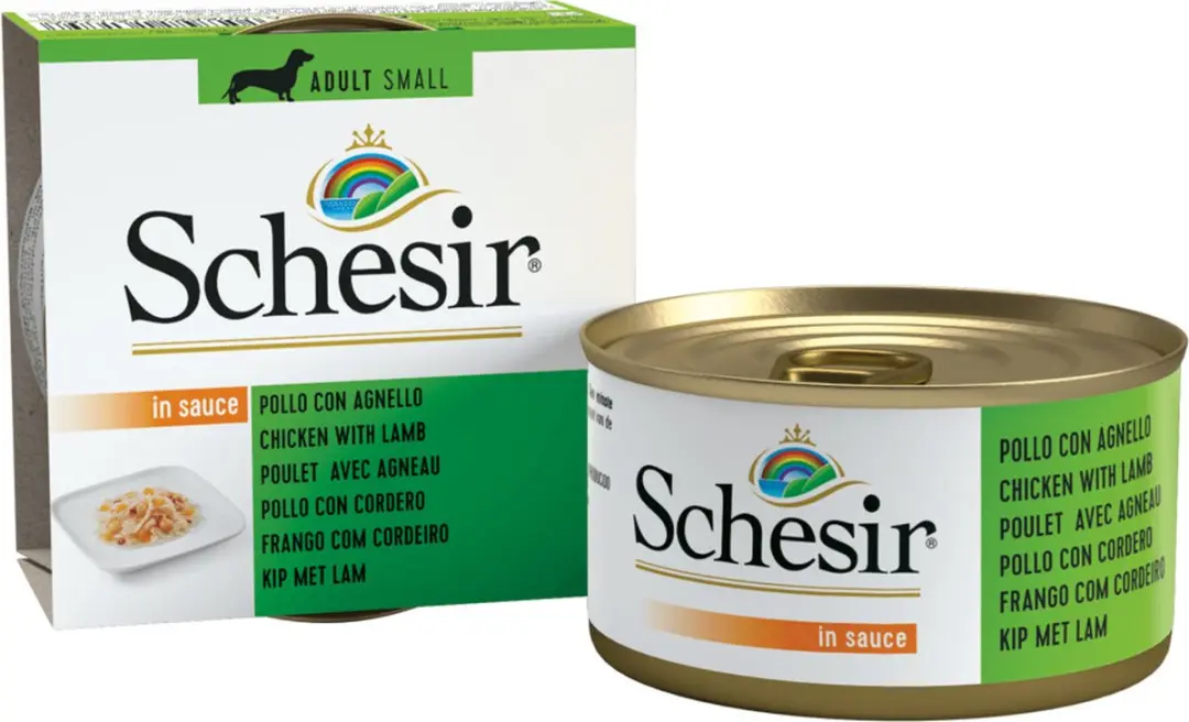 Schesir Hondenvoer Kip & Lam in Saus - 14x85g