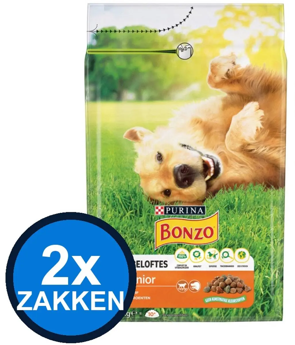 Bonzo Senior Kip & Groenten Droogvoer 6kg