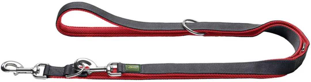 Hunter Looplijn Maldon Up Rood & Grijs - 200x2,5 cm