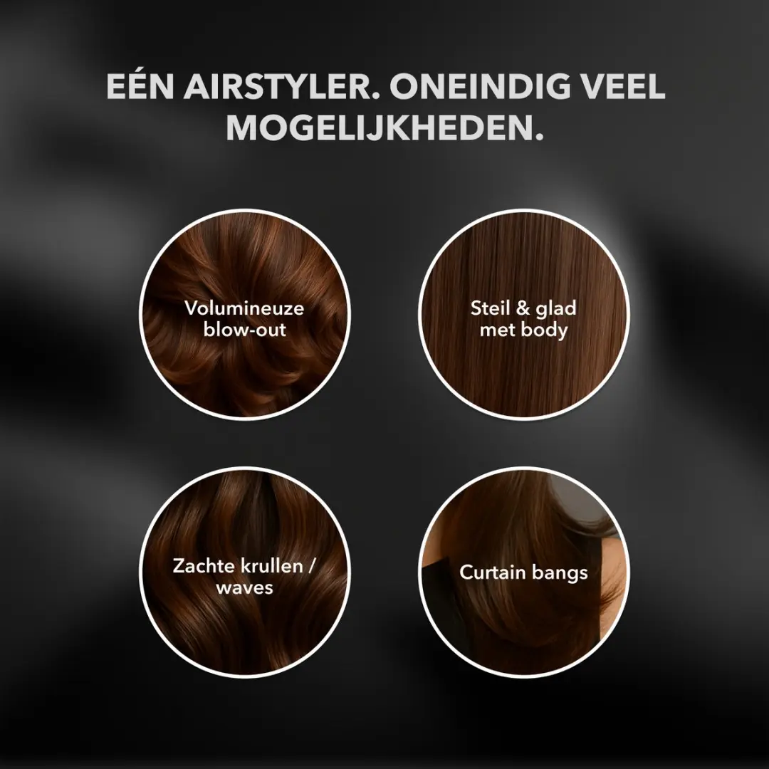 Max Pro Swift Airstyler 1000W - Föhnborstel - Zwart