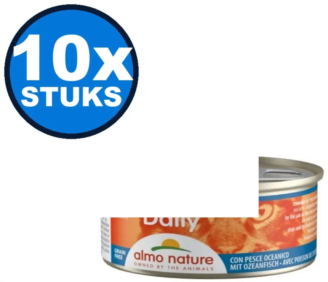 Almo Nature Daily Mousse Oceaanvis Kattenvoer Natvoer
