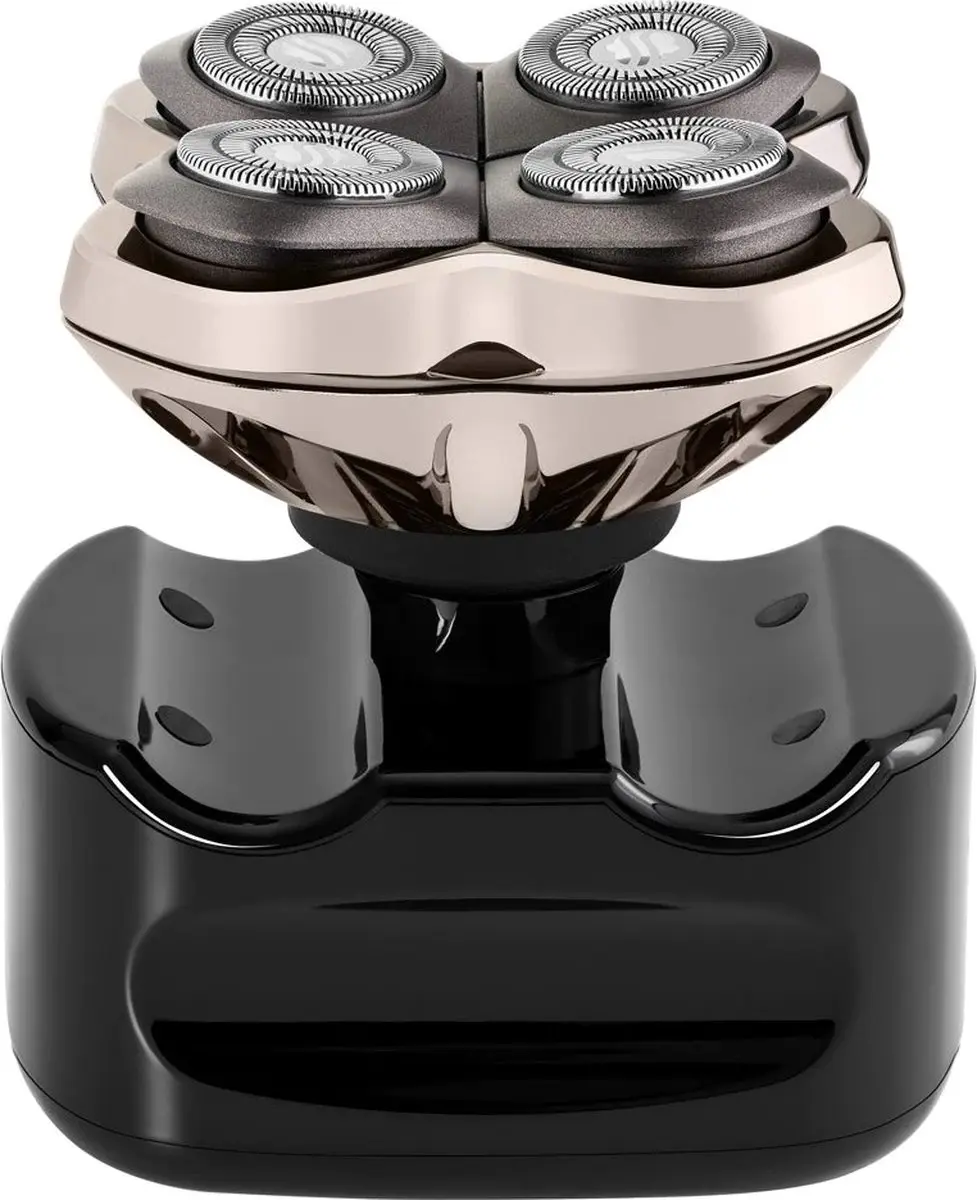 SKull Shaver Silver PRO Head & Face Shaver - 4 Mesjes