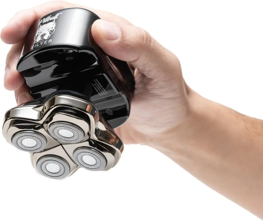SKull Shaver Silver PRO Head & Face Shaver - 4 Mesjes