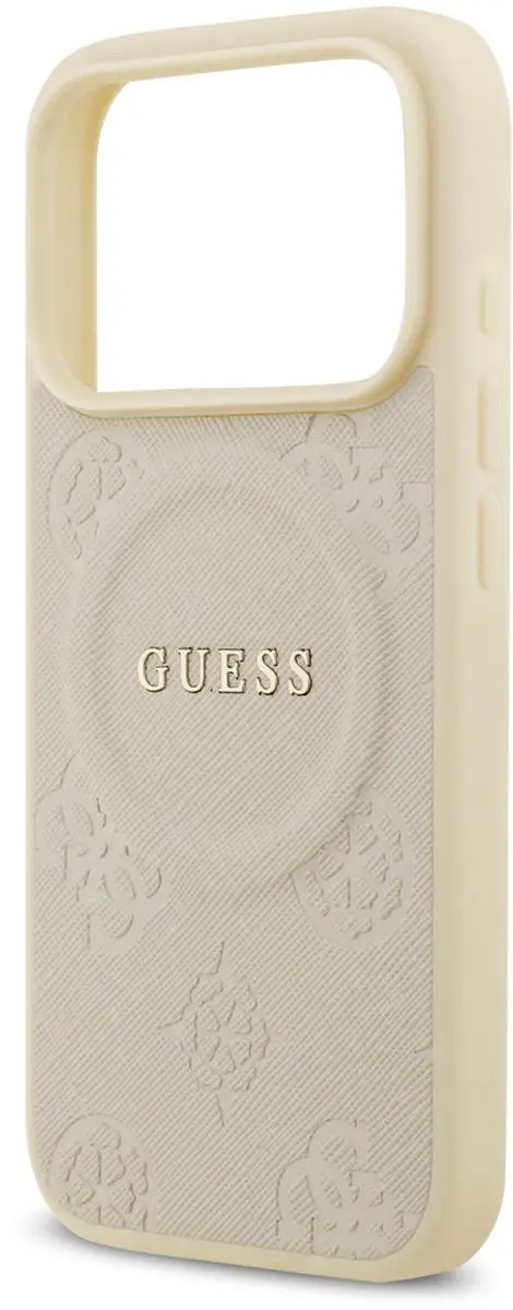 Guess Back Cover iPhone 17 Pro - Beige - MagSafe