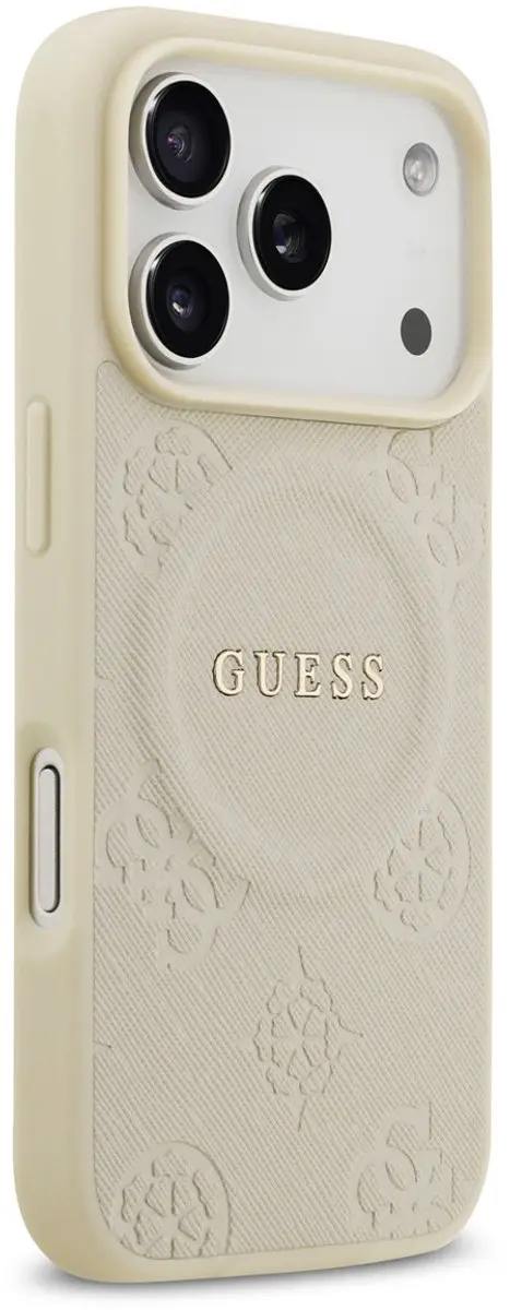 Guess Back Cover iPhone 17 Pro - Beige - MagSafe