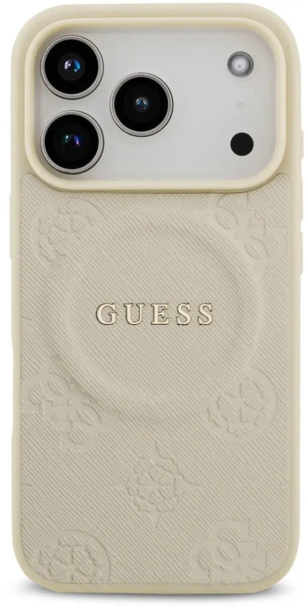 Guess Back Cover iPhone 17 Pro - Beige - MagSafe
