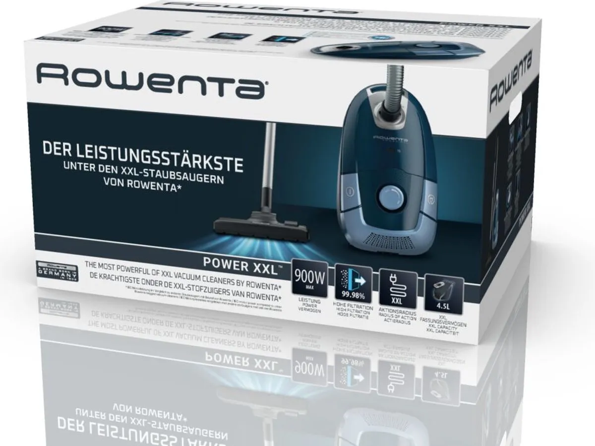 Rowenta Power XXL RO3172 Stofzuiger met Zak - 750W - 3L - Blauw