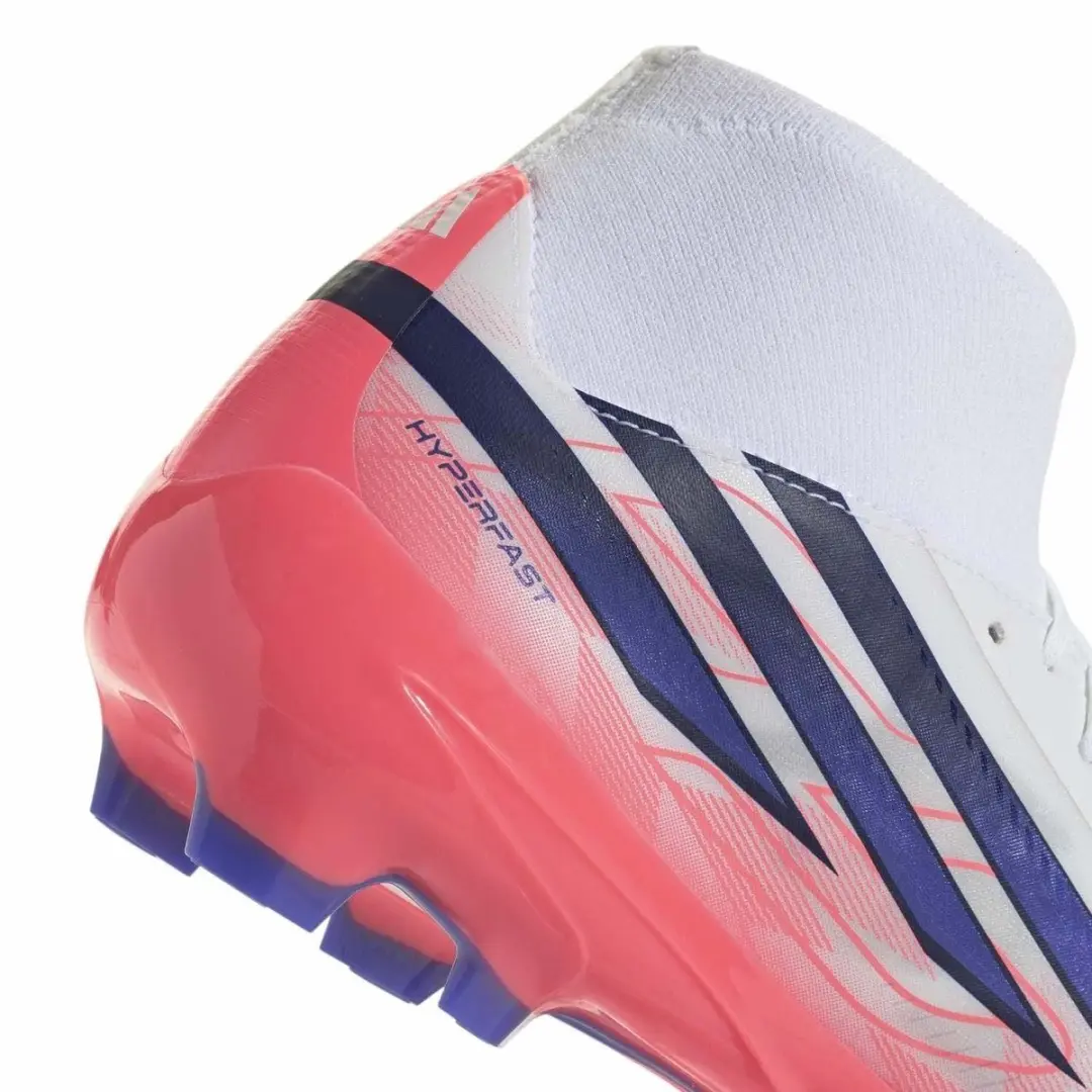 adidas F50 Hyperfast League Mid FG Voetbalschoen - Wit - afbeelding 6 van 6