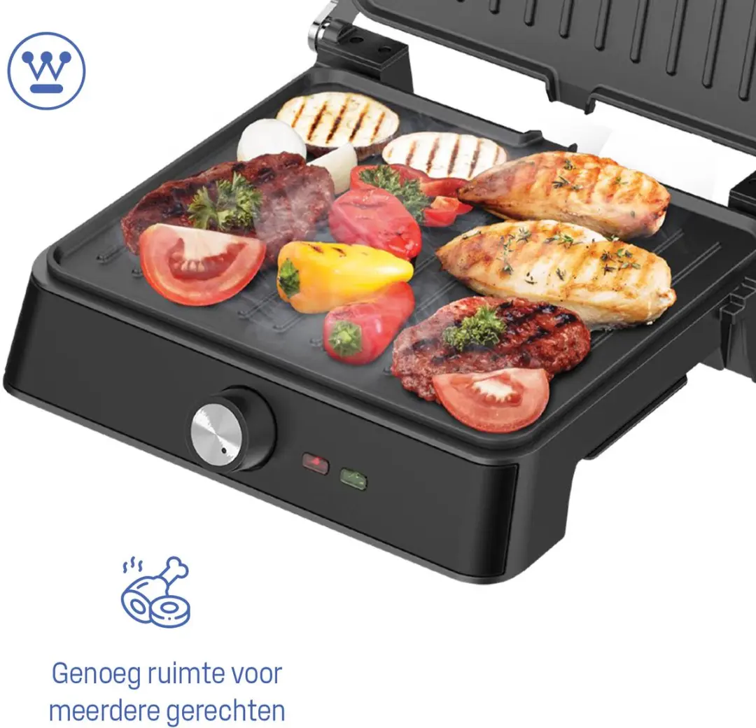 Westinghouse WKCG907BK Contactgrill - 2200W - Zwart