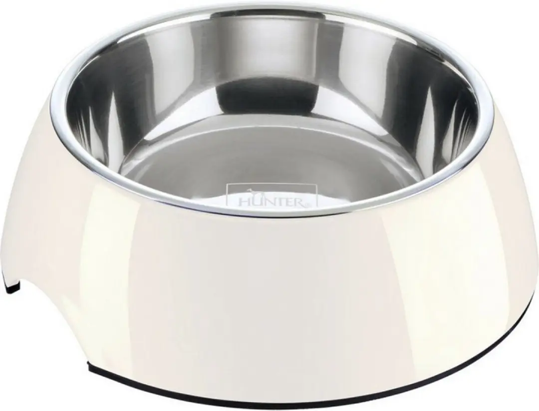 Hunter Melamine Voer- en Drinkbak S - 160ml - Wit